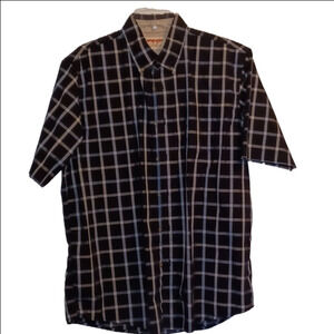 WRANGLER, AUTHENTICS, MENS PLAID BUTTON UP, SHORT SLEEVE, ONE POCKET, SI…